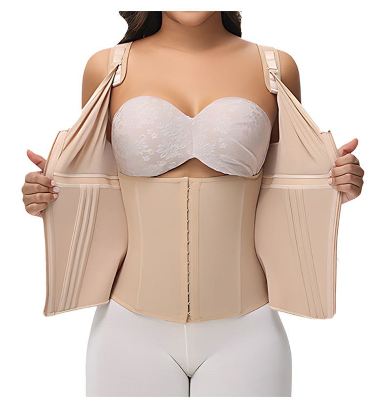 Womens Compression Shapewear Vest with Front Zipper